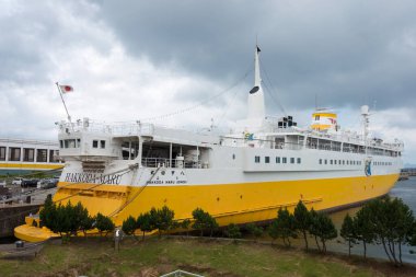 Aomori, Japonya - Japonya Aomori, Aomori 'deki Hakkoda-Maru Anıt Gemisi.