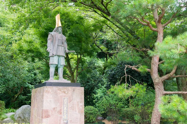 Каназава Япония Статуя Маэда Замковом Парке Каназава Каназаве Исикава Япония — стоковое фото