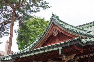 Kanazawa, Japonya - Kanazawa, Ishikawa, Japonya 'daki Ozaki Tapınağı. Tapınak hem Tokugawa Ieyasu hem de Maeda Toshitsune 'ye adanmıştır..