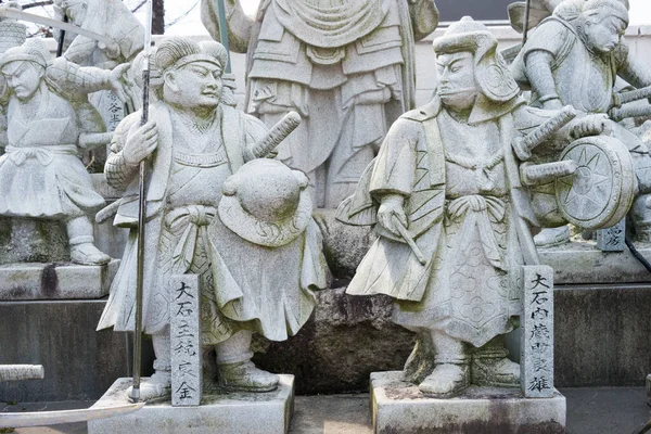 Osaka Japan Ronin Statuen Kissho Tempel Tennoji Osaka Japan Ein — Stockfoto