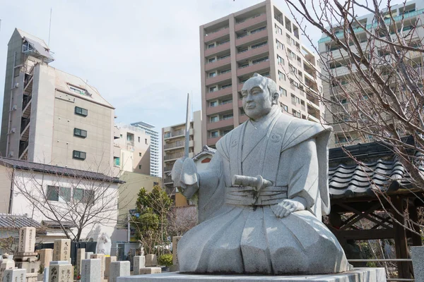 Osaka Japão Estátua Oishi Kuranosuke Templo Kissho Tennoji Osaka Japão — Fotografia de Stock