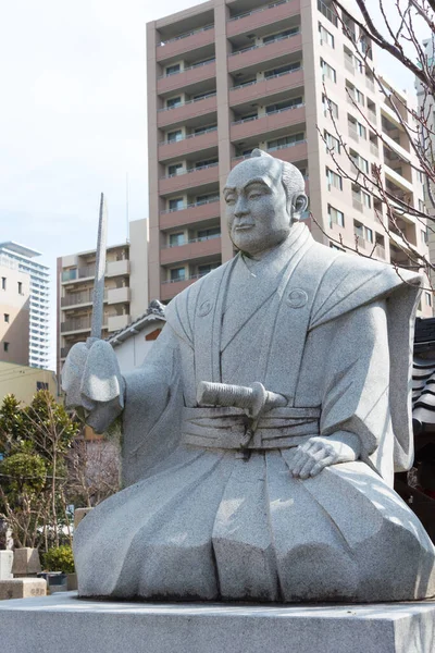 Osaka Japão Estátua Oishi Kuranosuke Templo Kissho Tennoji Osaka Japão — Fotografia de Stock