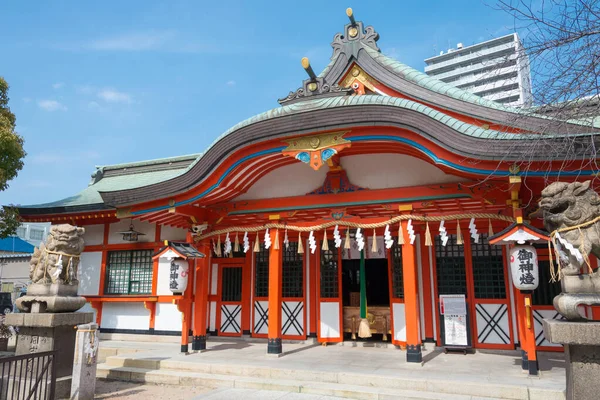 Осака Япония Святилище Тамацукури Инари Осаке Япония Строительство Можно Проследить — стоковое фото