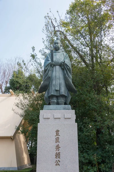 Osaka Giappone Statua Toyotomi Hideyori Santuario Tamatsukuri Inari Osaka Giappone — Foto Stock