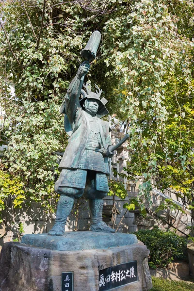 Osaka Japon Statue Sanada Yukimura Sanctuaire Sanko Tennoji Osaka Japon — Photo