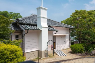 Nagasaki, Japonya - Nagasaki, Japonya 'daki Glover Garden' daki eski Walker Evi. Japonya 'daki Meiji Sanayi Devrimi' nin Dünya Mirası Alanının bir parçasıdır..