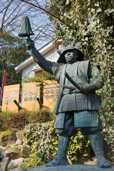 Osaka Japón Estatua Sanada Yukimura Santuario Sanko Tennoji Osaka Japón —  Fotos de Stock