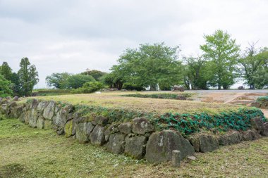 Nagasaki, Japonya - Shimabara, Nagasaki, Japonya 'daki Hara kalesinin kalıntıları. Nagasaki Bölgesi 'ndeki Dünya Miras Alanı' nın bir parçasıdır..