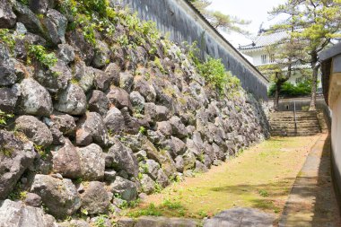 Nagasaki, Japonya - Shimabara, Nagasaki, Japonya 'daki Shimabara kalesi. Şato ilk olarak 1624 yılında inşa edildi ve 1964 yılında yeniden inşa edildi..