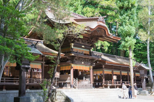 日本长野 日本长野县岛津市的铃川太沙 铃川大神社 苏瓦泰沙神龛是6 7世纪建造的最古老的神龛之一 — 图库照片