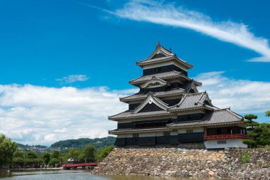Nagano, Japonya - Matsumoto Kalesi, Nagano Bölgesi, Japonya. Japonya 'nın Ulusal Hazineleri, ünlü bir tarihi mekan..