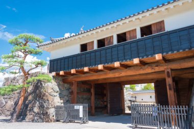 Nagano, Japonya - Matsumoto Kalesi, Nagano Bölgesi, Japonya. Japonya 'nın Ulusal Hazineleri, ünlü bir tarihi mekan..