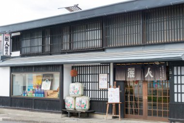 Nagano, Japonya - Suwa 'daki Sake Bira Fabrikası, Nagano Bölgesi, Japonya. Ünlü tarihi bir yer..