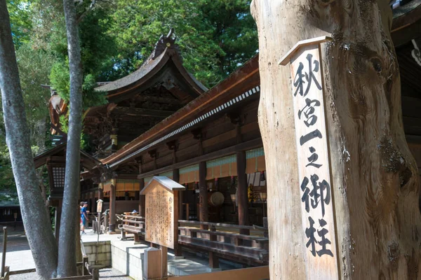 日本长野 日本长野县岛津市的铃川太沙 铃川大神社 苏瓦泰沙神龛是6 7世纪建造的最古老的神龛之一 — 图库照片