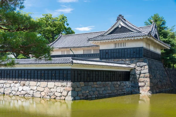 日本长野 日本长野县松本的松本城堡 这是日本的国宝 一个著名的历史名胜古迹 — 图库照片