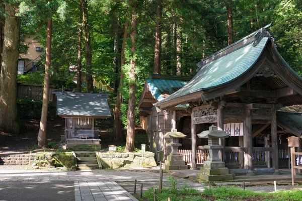 日本长野 日本长野县Suwa Taisha Suwa Grand Shrine Kamisha Maemiya 苏瓦泰沙神龛是6 7世纪建造的最古老的神龛之一 — 图库照片