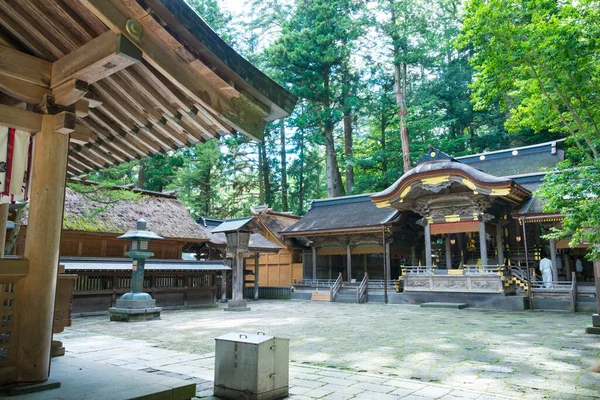 Nagano Giappone Suwa Taisha Suwa Grand Shrine Kamisha Honmiya Suwa — Foto Stock