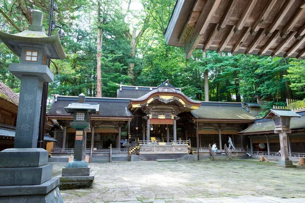 Nagano Japonya Suwa Taisha Suwa Grand Shrine Kamisha Honmiya Suwa — Stok fotoğraf