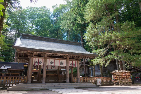 Нагано Япония Сува Тайша Большой Храм Сува Камиша Хонмия Суве — стоковое фото