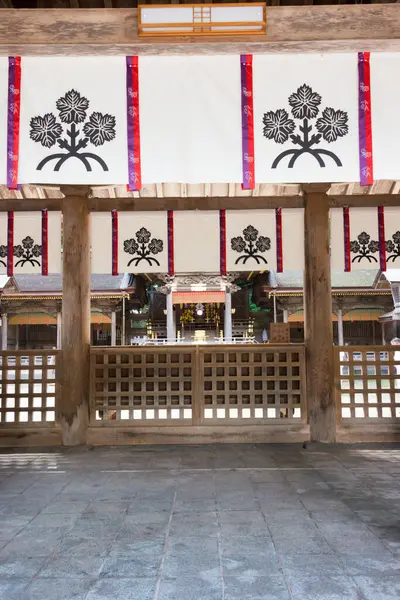 Nagano Japón Suwa Taisha Gran Santuario Suwa Kamisha Honmiya Suwa — Foto de Stock