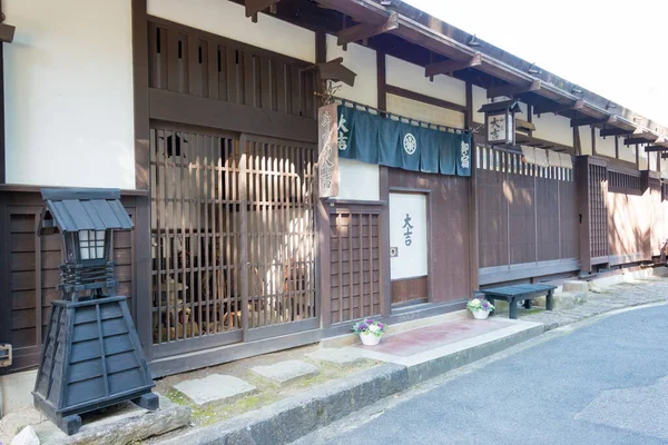日本长野 Nagano Japan 日本长野长野的川崎 Tsumago Juku Tsumago Juku是位于江户 和京都之间著名的纳卡森多小道的一个历史名镇 — 图库照片