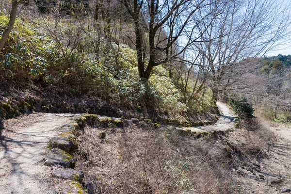 Gifu, Japan - Beautiful scenic view from Between Tsumago-juku and Magome-juku on Nakasendo in Nakatsugawa, Gifu, Japan. Nakasendo is famous ancient road.