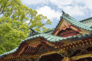 Tokyo, Japonya - Tokyo, Japonya 'daki Nezu Tapınağı. Tokyo 'daki 10 tapınaktan biri..