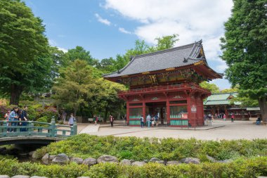 Tokyo, Japonya - Tokyo, Japonya 'daki Nezu Tapınağı. Tokyo 'daki 10 tapınaktan biri..
