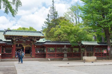 Tokyo, Japonya - Tokyo, Japonya 'daki Nezu Tapınağı. Tokyo 'daki 10 tapınaktan biri..