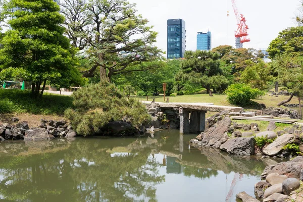 Tóquio Japão Jardim Kyu Shiba Rikyu Tóquio Japão Jardim Dos — Fotografia de Stock