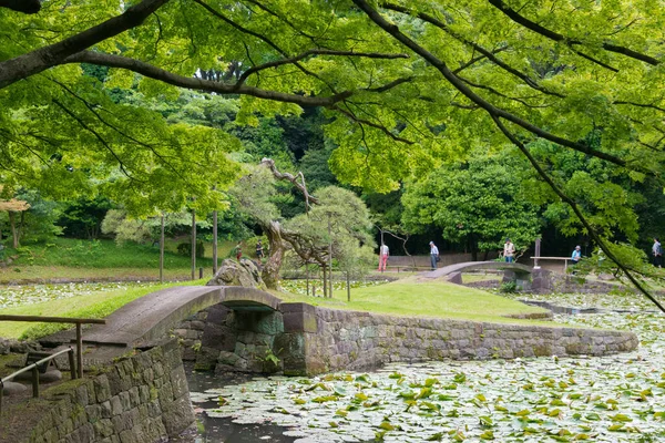 Tokyo, Japan - Koishikawa Korakuen Garden in Tokyo, Japan. It was built in the early Edo Period (1600-1867) at the Tokyo residence of the Mito branch of the ruling Tokugawa family.