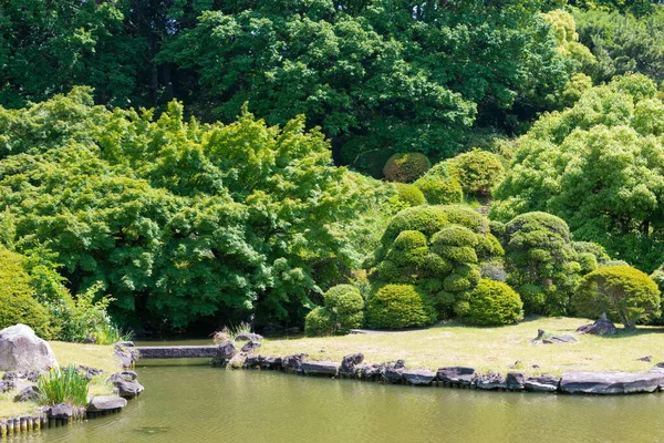 Tokyo Japan Koishikawa Botanische Tuin Tokio Japan Tuinen Dateren Uit — Stockfoto