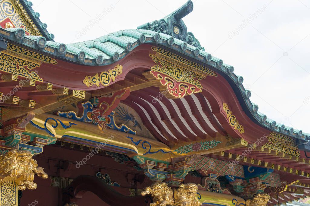 Tokyo, Japan- Nezu Shrine in Tokyo, Japan. It is one of the Tokyo Ten Shrines.