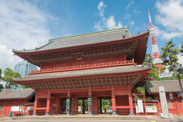 Tokyo Japon Temple Zojoji Tokyo Japon Temple Zojoji Est Remarquable — Photo