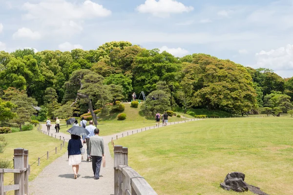 Tokyo Japan Hamarikyu Gardens Tokyo Japan Det Byggdes Som Allmän — Stockfoto