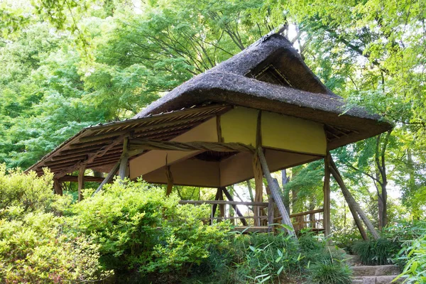 Tokio Japonsko Rikugien Gardens Tokiu Japonsko Stavba Parku Proběhla Letech — Stock fotografie