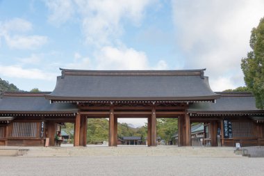 Nara, Japonya - Kashihara, Nara, Japonya 'daki Kashihara Jingu Tapınağı. Tapınak ilk olarak 1890 'da inşa edildi..