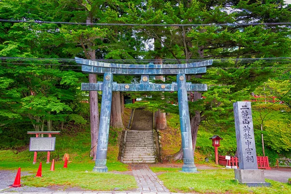 Nikko Japan Futarasan Jinja Chugushi Shrine Нікко Тотігі Японія Відомий — стокове фото