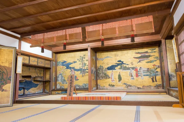 Nara Japonia Tron Cesarza Godaigo Który Będzie Przewodniczył Południowemu Dziedzińcowi — Zdjęcie stockowe