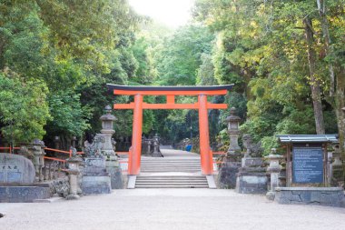 Nara, Japonya - Nara, Japonya 'daki Kasuga Taisha Tapınağı (Kasuga Büyük Tapınağı). UNESCO Dünya Mirası Sitesi - Antik Nara Tarihi Anıtları.