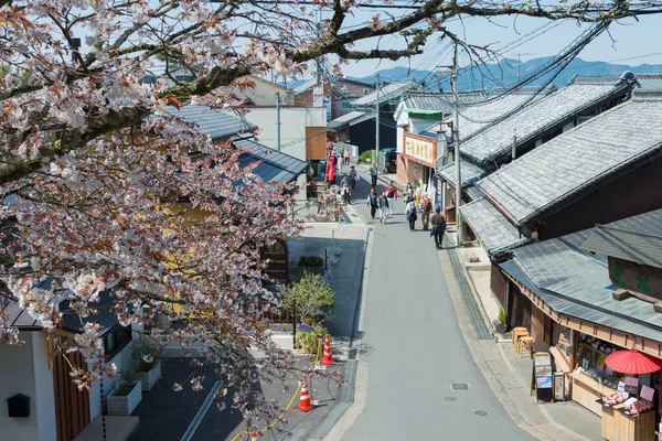 Nara Giappone Strada Dello Shopping Nella Zona Nakasenbon Mount Yoshino — Foto Stock