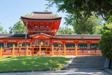 Nara, Japonya - Nara, Japonya 'daki Kasuga Taisha Tapınağı (Kasuga Büyük Tapınağı). UNESCO Dünya Mirası Sitesi - Antik Nara Tarihi Anıtları.