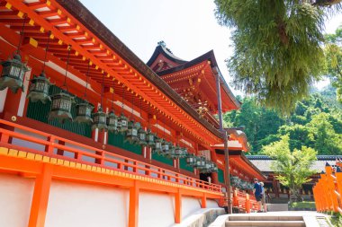 Nara, Japonya - Nara, Japonya 'daki Kasuga Taisha Tapınağı (Kasuga Büyük Tapınağı). UNESCO Dünya Mirası Sitesi - Antik Nara Tarihi Anıtları.