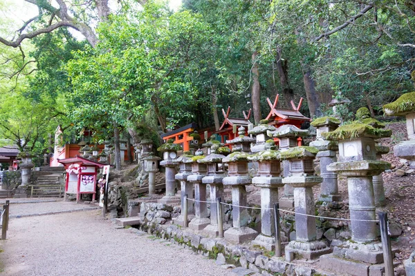 奈良県 春日大社 春日大社 奈良県 ユネスコ世界遺産に登録されている 奈良の歴史的建造物 — ストック写真