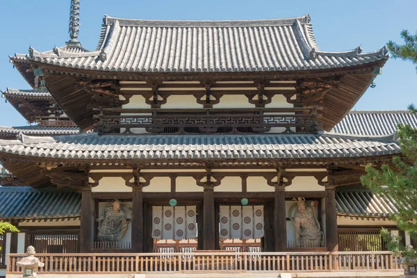 Nara Japon Temple Horyuji Nara Japon Fait Partie Patrimoine Mondial — Photo