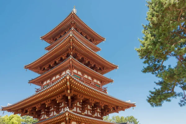 Nara Japan Yakushiji Tempel Nara Japan Het Maakt Deel Uit — Stockfoto