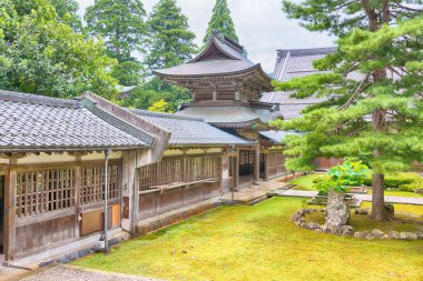 Fukui, Japonya - Eiheiji Town 'daki Eiheiji Tapınağı, Fukui Bölgesi, Japonya. Eiheiji Japonya 'daki Soto Budizm Okulu' nun iki ana tapınağından biridir..