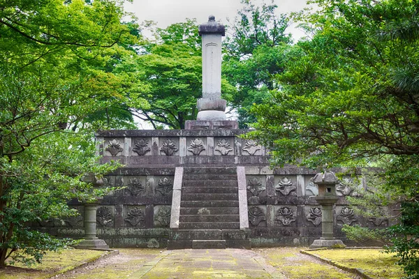 Takaoka Japonsko Hrobka Maedy Toshinagy 1562 1614 Takaoka Toyama Japonsko — Stock fotografie