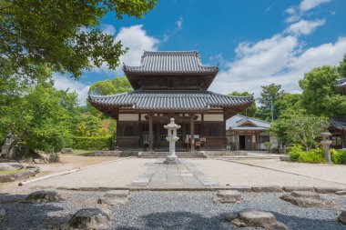 Fukoka, Japonya - Dazaifu 'daki Kaidan-in, Fukuoka, Japonya. Tapınak ilk olarak 761 yılında inşa edildi..