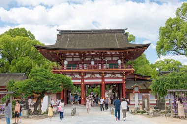 Fukoka, Japonya - Dazaifu Tenmangu Tapınağı, Fukuoka, Japonya. Tapınak ilk olarak 919 yılında inşa edildi..